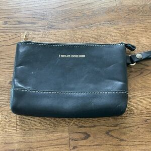 Portland Leather Goods Black Wristlet